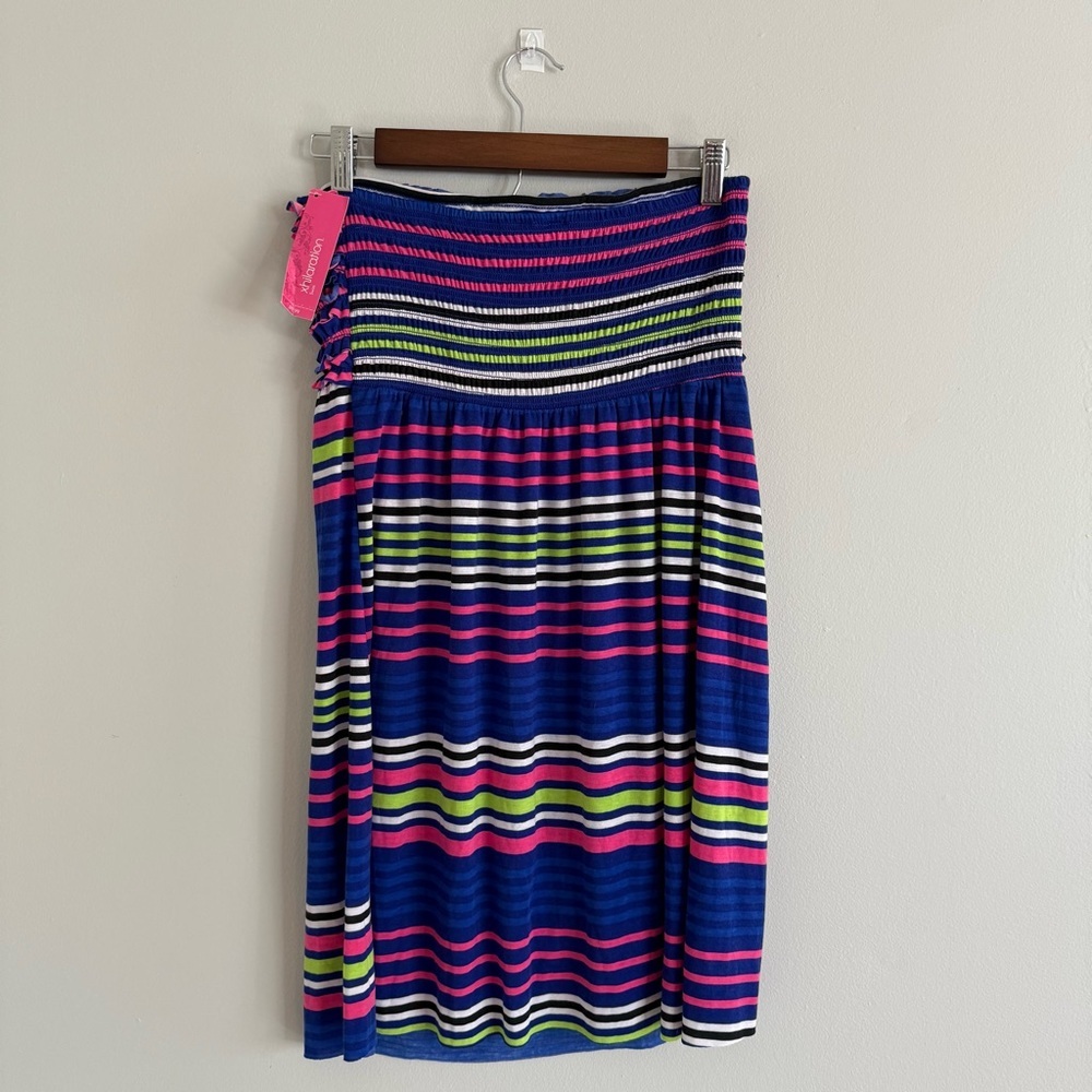 Target Pink and Blue Ruffled Cover Up - Picture 4 of 7